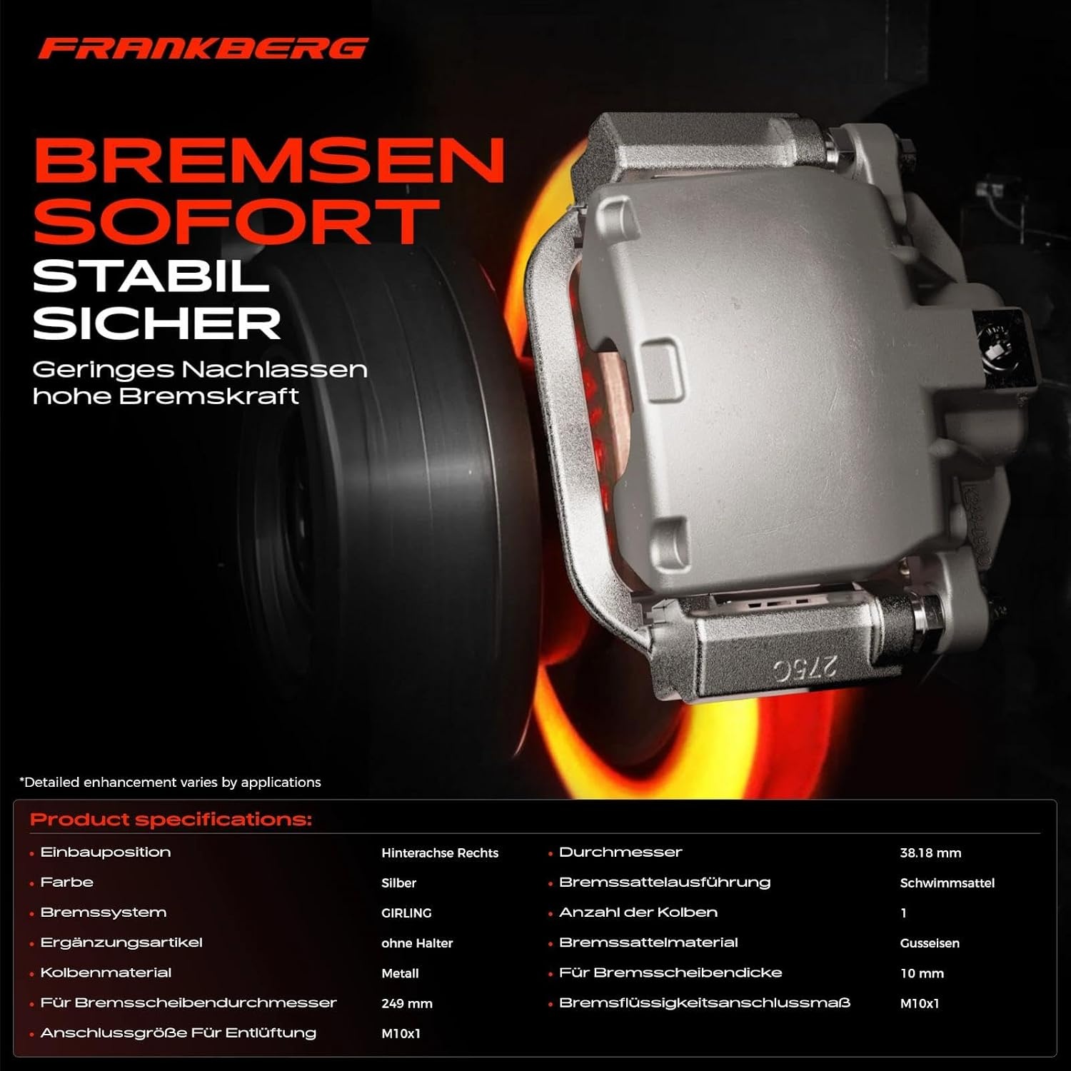 Remklauw Schijfrem Achteras Rechts Peugeot 405 I/II (1.6-2.0L) - 59% Korting