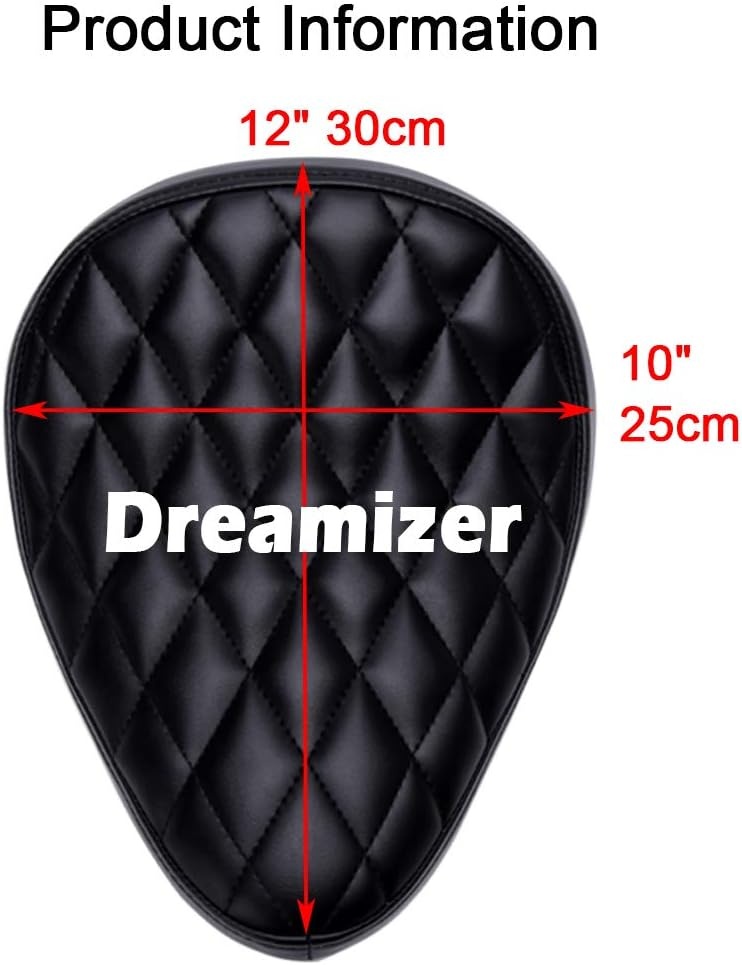 DREAMIZER Bobber Motorstoel, Solo Motorzitje met Veersteunbodemplaat voor Sportster Forty-Eight 48 XL883 1200 Chopper Custom