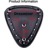 DREAMIZER Bobber Motorstoel, Solo Motorzitje met Veersteunbodemplaat voor Sportster Forty-Eight 48 XL883 1200 Chopper Custom