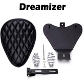 DREAMIZER Bobber Motorstoel, Solo Motorzitje met Veersteunbodemplaat voor Sportster Forty-Eight 48 XL883 1200 Chopper Custom