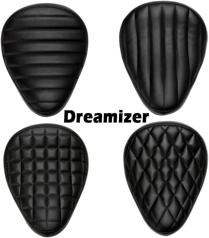 DREAMIZER Bobber Motorstoel, Solo Motorzitje met Veersteunbodemplaat voor Sportster Forty-Eight 48 XL883 1200 Chopper Custom