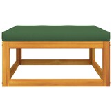 vidaXL Loungeset Acaciahout: 3-delig, Incl. Kussens | 67% Korting