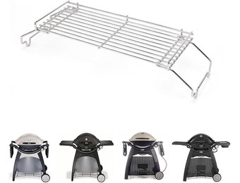 Denmay Warmhoudrooster reserveonderdelen voor Weber Q300 serie gasgrill, roestvrij staal warmhoudrooster accessoires voor Weber Q300, Q320, Q3000, Q3200