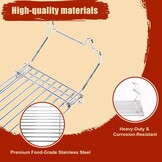 Denmay Warmhoudrooster reserveonderdelen voor Weber Q300 serie gasgrill, roestvrij staal warmhoudrooster accessoires voor Weber Q300, Q320, Q3000, Q3200