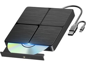 Yaeonku Externe Blu Ray CD DVD drive, USB 3.0 Type-C 3D Bluray CD DVD Lezer Slank Optische Bluray DVD Drive voor MacBook Laptop Desktop PC Laptop Compatibel met Mac OS Windows XP/7/8/10/11