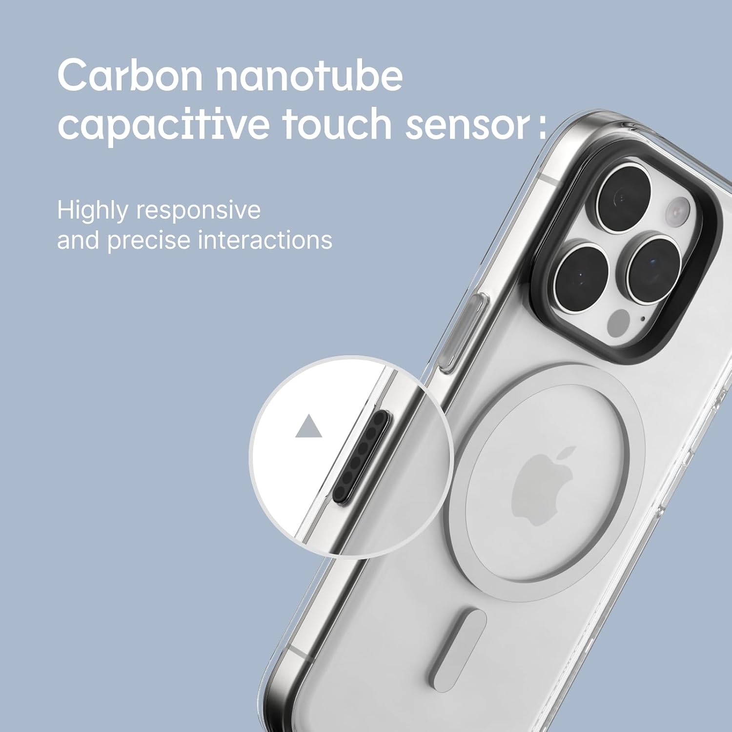 Transparant iPhone 16 Pro Hoesje - Magsafe & Zwarte Camera Knop (57% Korting)
