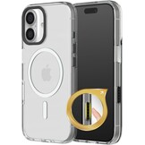 Transparant iPhone 16 Pro Hoesje - Magsafe & Zwarte Camera Knop (57% Korting)