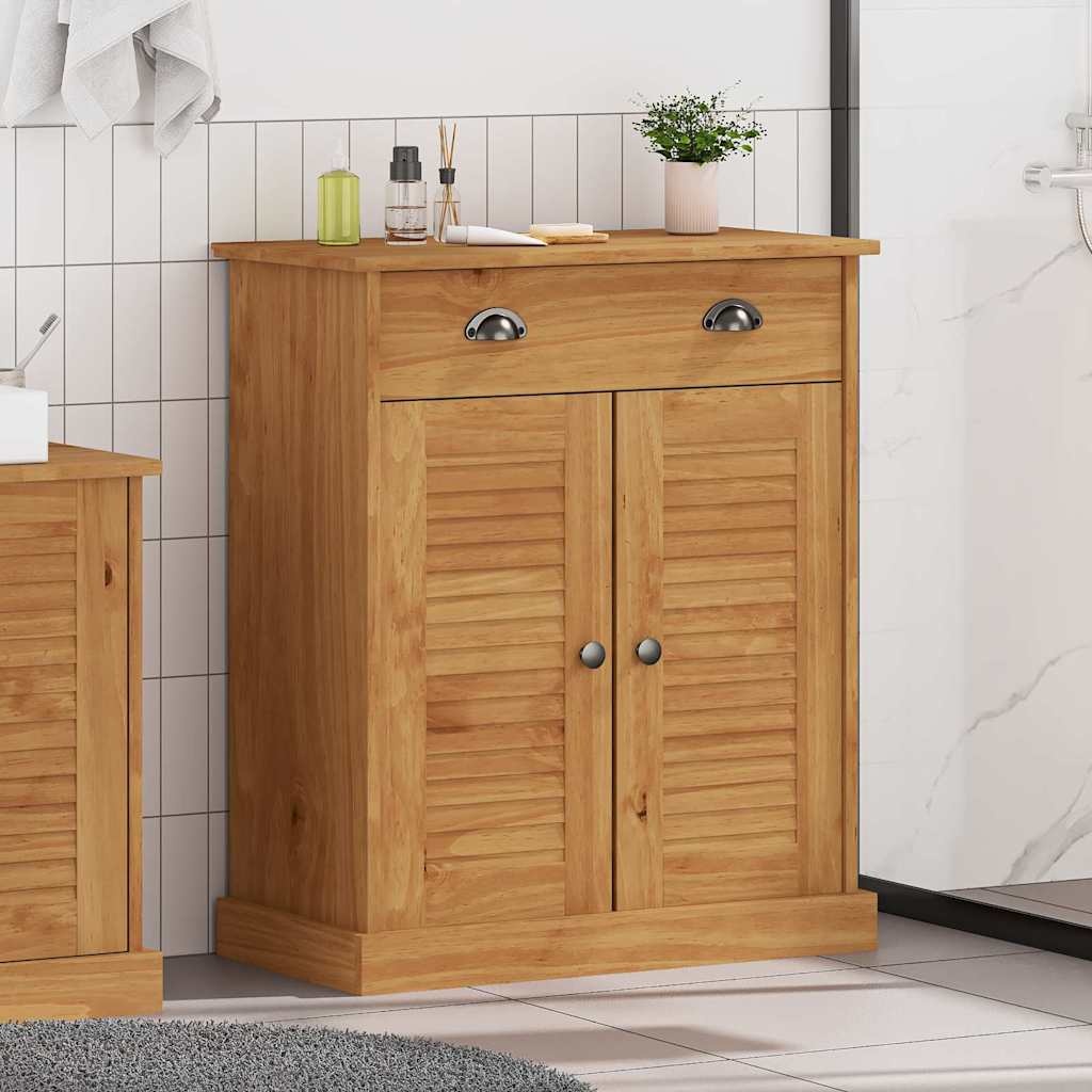 vidaXL Badkamer Kast met opslag VIGO Honingbruin 67.5 x 34 x 80 cm