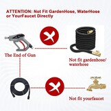 M MINGLE Hogedrukreiniger Gun Sneeuwschuimlans, 4000 PSI Cannon Foam Blaster Power Washer met 1/4 "Quick Connector, Car Wash Foam Cannon Kit met 5 Hogedrukreiniger Nozzle Tips, 1 Liter