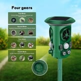 Ultrasone Dierenverjager Tuin - Zonne-energie & Waterdicht - 34% Korting