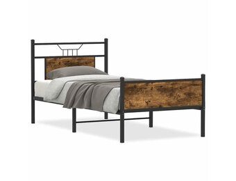 Houten Bedframe Gerookt Eiken 90x200cm - 34% Korting