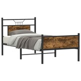 Houten Bedframe Gerookt Eiken 90x200cm - 34% Korting