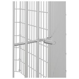 Dierenverblijf 8 Panelen 54x60cm Gegalvaniseerd Ijzer - 33% Korting!