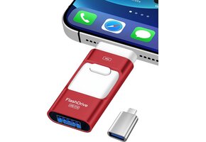 256GB USB-stick 4-in-1 Rood - Met 45% Korting!