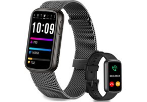 Smartwatch Zwart met Bluetooth Bellen & Hartslagmeter - 39% Korting