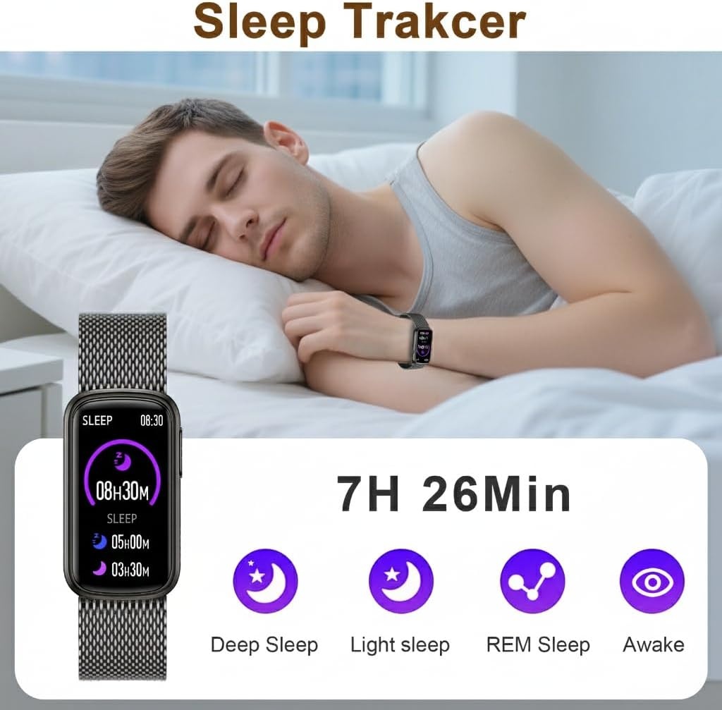 Smartwatch met 1.47" Touchscreen, Bluetooth Bellen, IP68 Zwart - 33% Korting