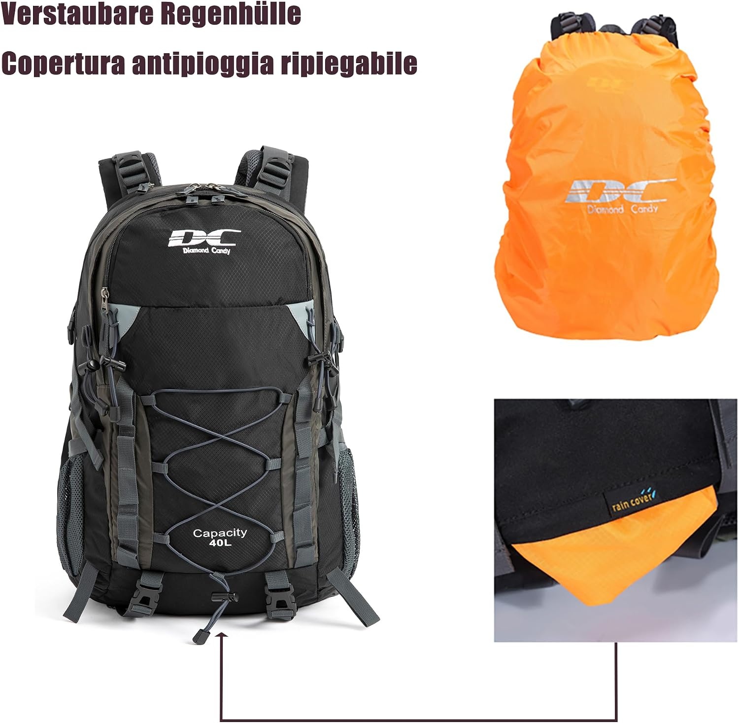 Waterdichte Wandelrugzak 40L Unisex - Ideaal voor Trekking & Reizen - 34% Korting!