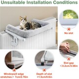 Kattenhangmat 63x38cm Grijs - 33% Korting!