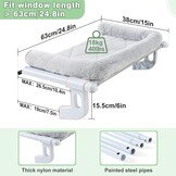 Kattenhangmat 63x38cm Grijs - 33% Korting!