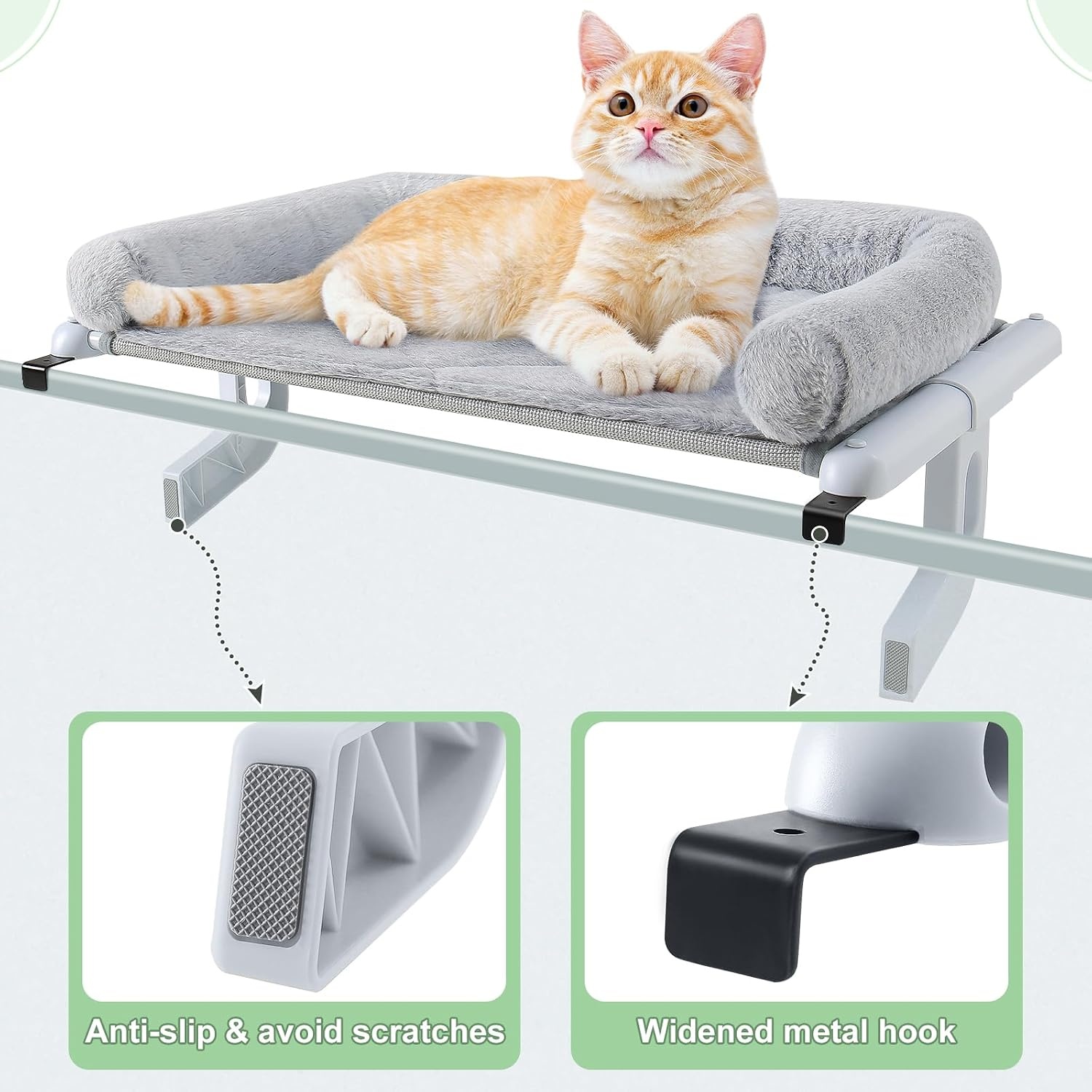 Kattenhangmat 63x38cm Grijs - 33% Korting!