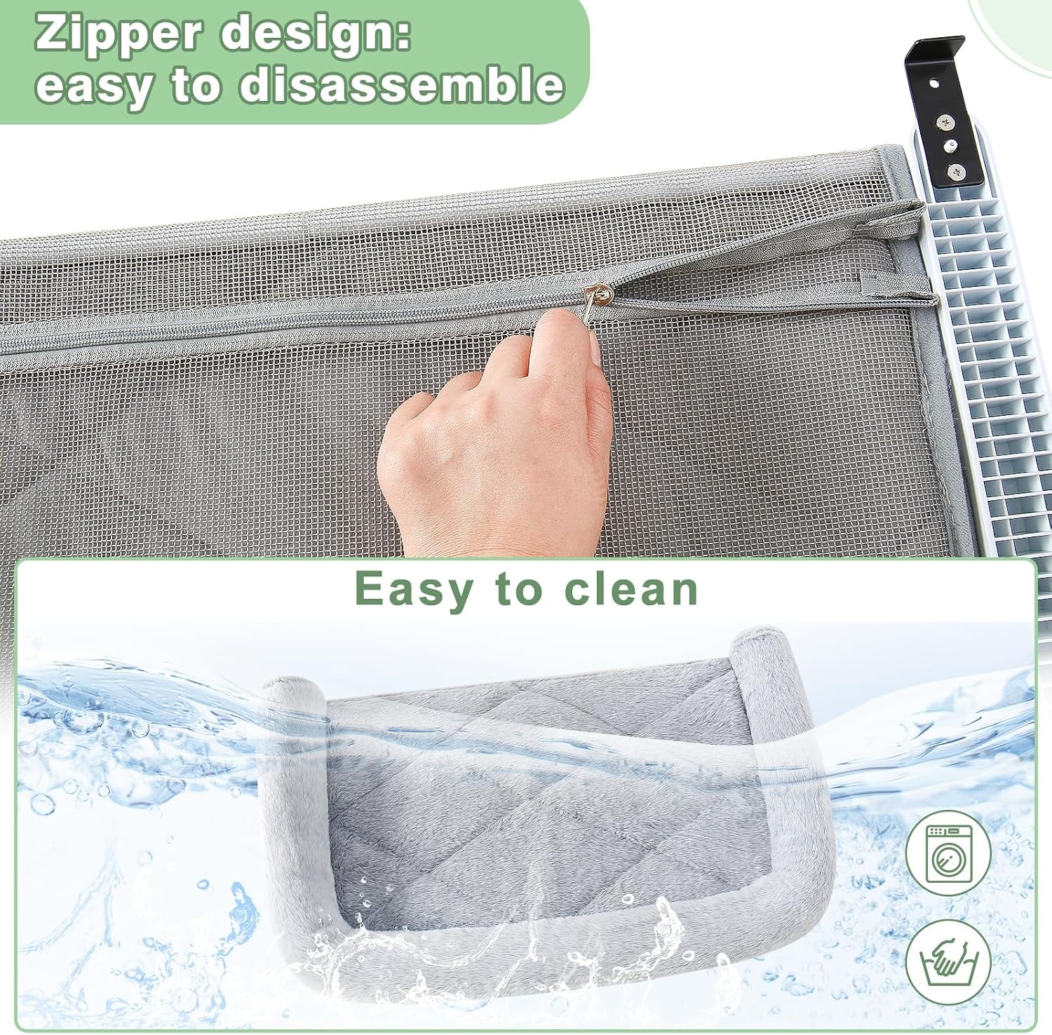 Kattenhangmat 63x38cm Grijs - 33% Korting!