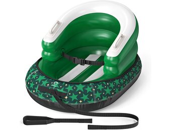 Opblaasbare Sneeuwslee Groen - Max. 50kg - PVC