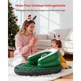 Opblaasbare Sneeuwslee Groen - PVC - Max 50 kg - 58% Korting