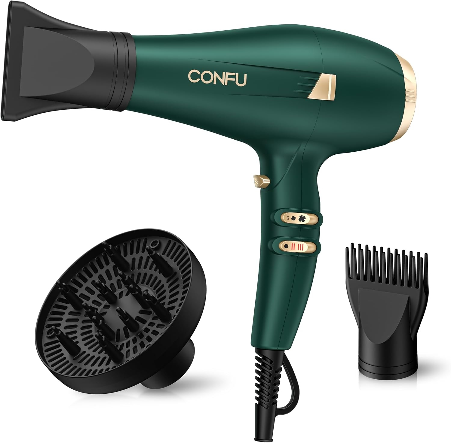 Professionele Haardroger 2400W - Donkergroen (34% Korting)