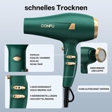 Professionele Haardroger 2400W - Donkergroen (34% Korting)