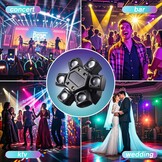 Discolicht Moving Head XJG06 LED RGB DMX - 34% Korting!