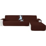 Universele Hoekbankhoes L-Vorm Beige Waterafstotend 280 cm - 57% Korting