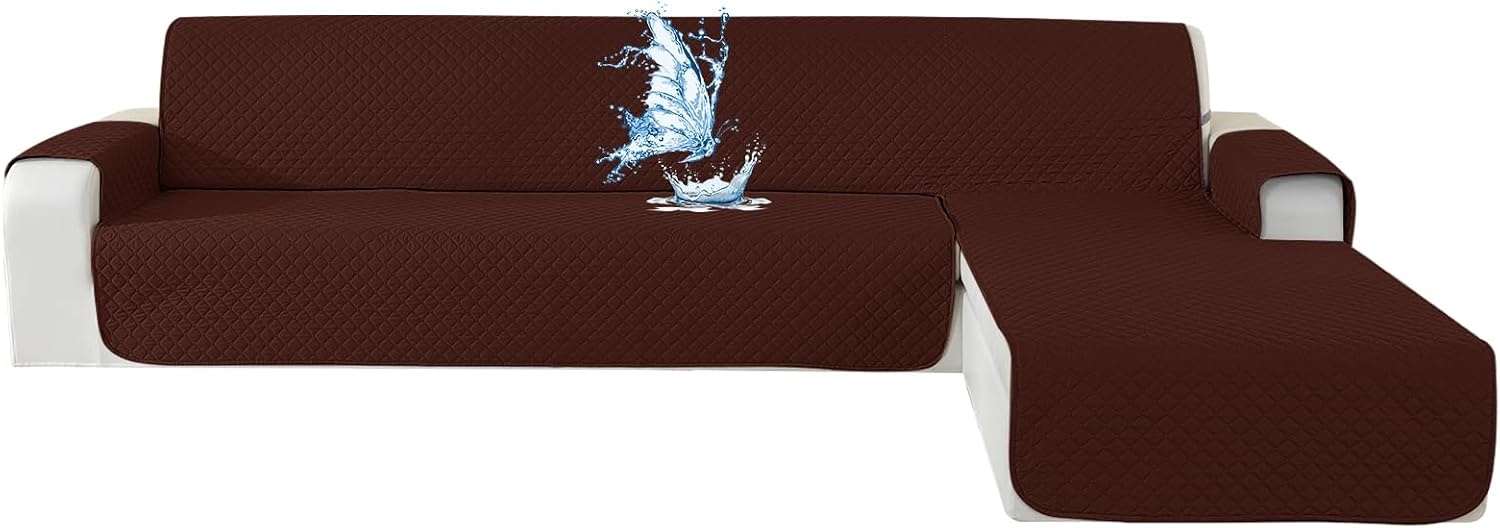 Universele Hoekbankhoes L-Vorm Beige Waterafstotend 280 cm - 57% Korting