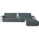 Universele Hoekbankhoes L-Vorm Beige Waterafstotend 280 cm - 57% Korting