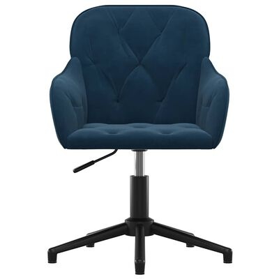 Draaibare Kantoorstoel Fluweel Blauw - 34% Korting