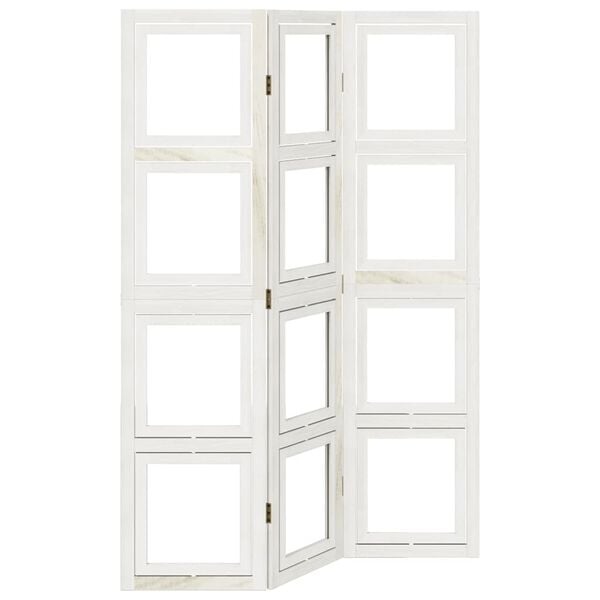 Kamerscherm Paulowniahout Wit (3 Panel) - 34% Korting