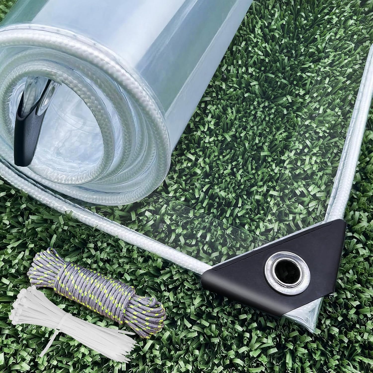 Transparant Dekzeil 3x4m PVC 450gsm Waterdicht met 34% Korting