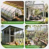 Transparant Dekzeil 3x4m PVC 450gsm Waterdicht met 34% Korting