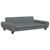 VidaXL Hondenmand 100x54x33cm Fluweel Donkergrijs - 34% Korting!