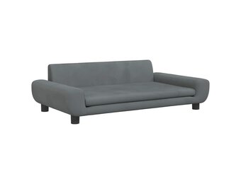 VidaXL Hondenmand 100x54x33cm Fluweel Donkergrijs - 34% Korting!