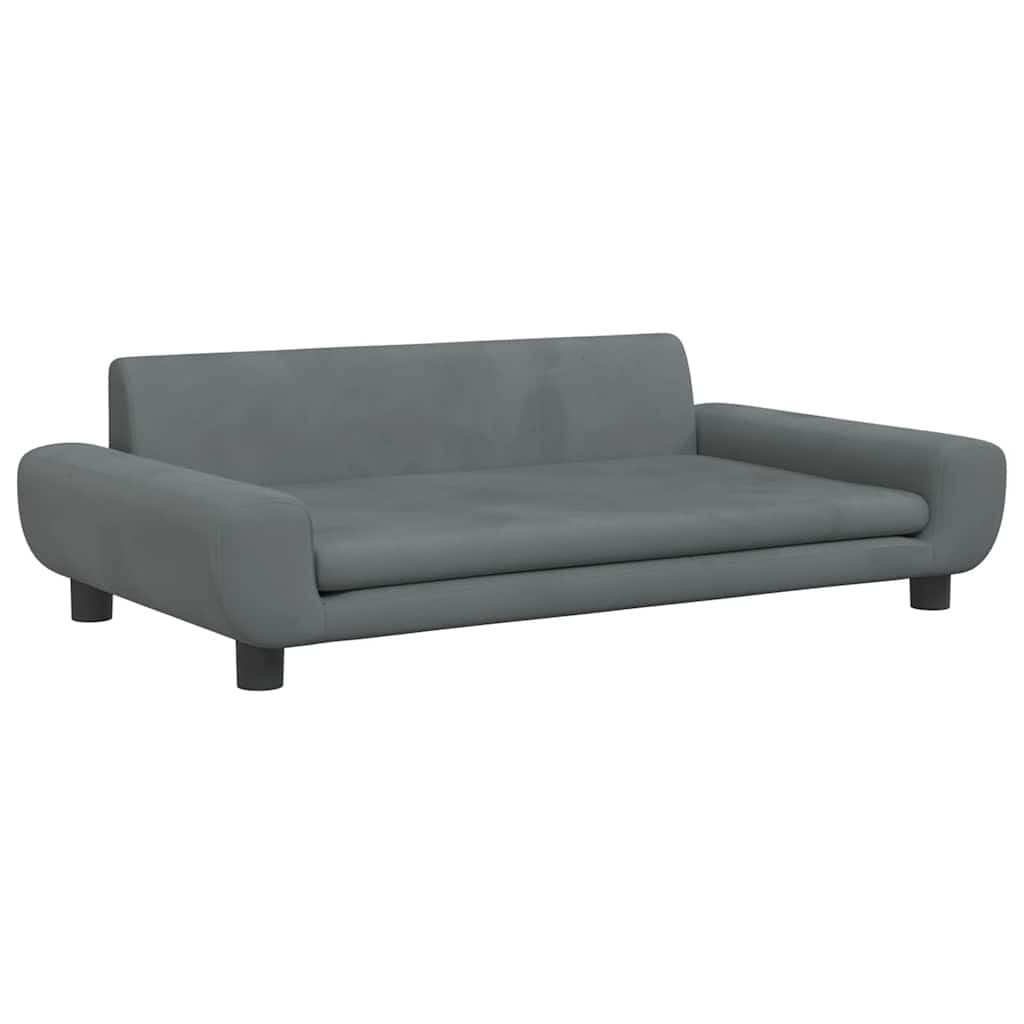 VidaXL Hondenmand 100x54x33cm Fluweel Donkergrijs - 34% Korting!