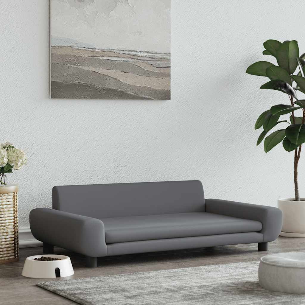 VidaXL Hondenmand 100x54x33cm Fluweel Donkergrijs - 34% Korting!
