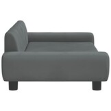 VidaXL Hondenmand 100x54x33cm Fluweel Donkergrijs - 34% Korting!