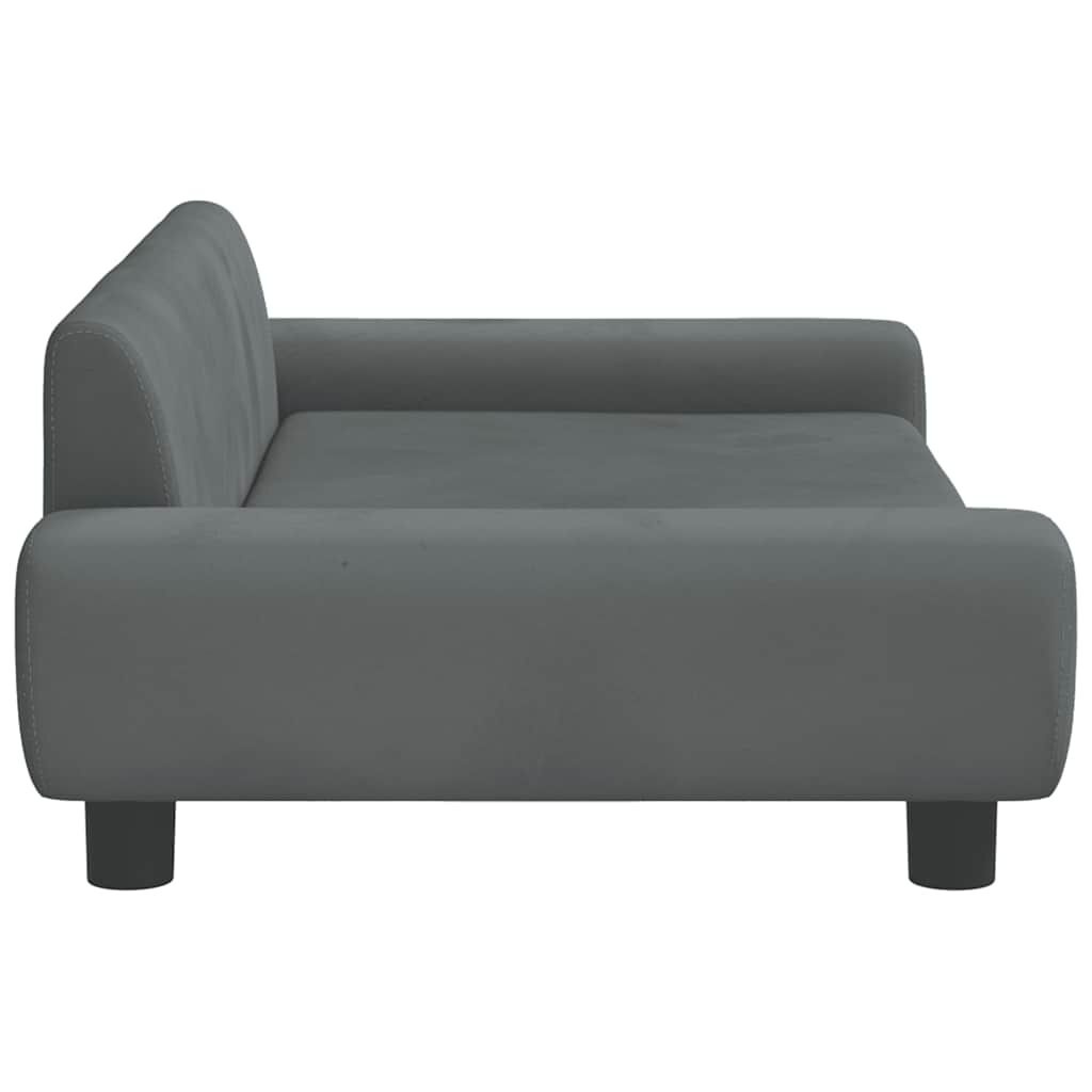 VidaXL Hondenmand 100x54x33cm Fluweel Donkergrijs - 34% Korting!