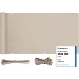 Privacy Scherm Balkon 90x600cm Taupe - 33% Korting