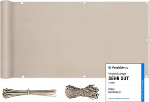 Privacyscherm Balkon Taupe 90x600cm - 45% Korting