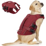 Honden Zwemvest ASENKU - Veilig & Comfortabel (Wine Red, XL) - 34% Korting