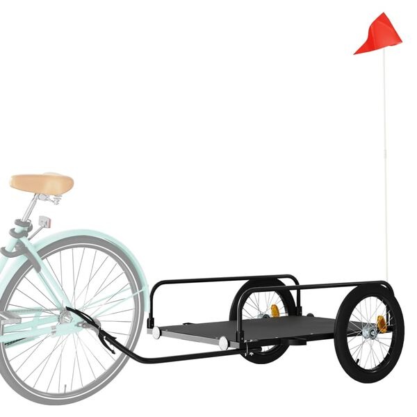 Stevige Fietstrailer - Zwart - 45kg Draagvermogen - 34% Korting