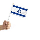 25 Stuks Israël Handheld Vlaggen, Israëliet Decor Hand Hold Vlag Decoratie Banner Hand Israël