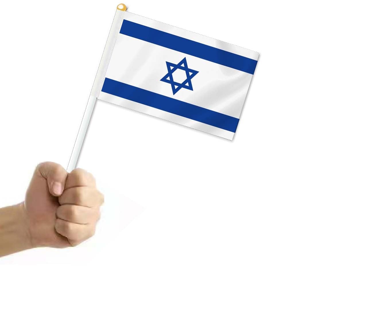 25 Stuks Israël Handheld Vlaggen, Israëliet Decor Hand Hold Vlag Decoratie Banner Hand Israël