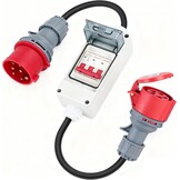 CEE Adapter 32A naar 16A met Stroomonderbreker - IP44 Krachtstroomverloop
